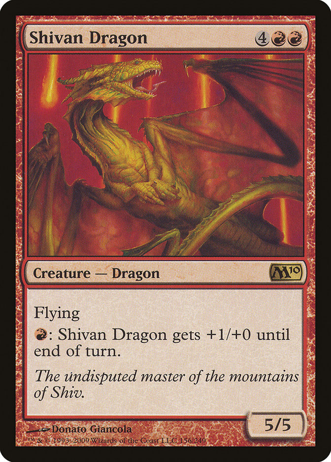 Shivan Dragon - Magic the Gathering card